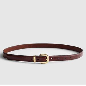 Madewell Skinny Leather Belt in Rosewood